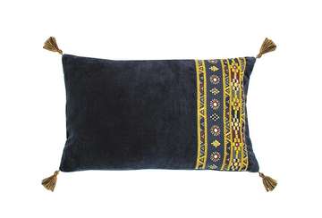 Marrakesh rectangular cushion midnight - Walton & Co 