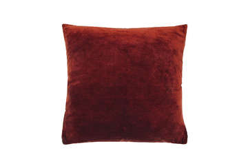 Velvet cushion rust - Walton & Co 