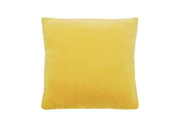 Velvet large cushion ochre - Walton & Co 