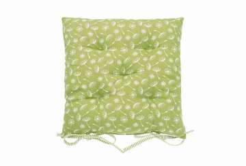 Dandelion seat pad with ties avocado - Walton & Co 