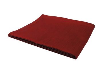 Dupion tablecloth red (146x280cm) - Walton & Co 