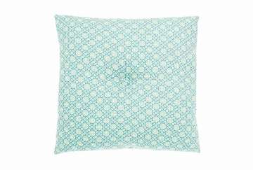 Geometric filled cushion ocean - Walton & Co 