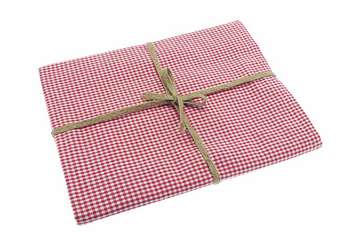Mini gingham tablecloth raspberry (130x230cm) - Walton & Co 