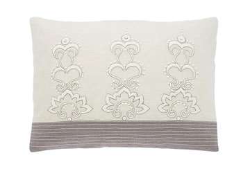 Heritage french knot rectangular cushion - Walton & Co 