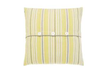 Lemon grass stripe cushion - Walton & Co 