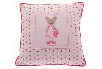 Nursery dotty cushion cover pink - Walton & Co 