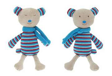 Knitted reversible bear - Billy - Walton & Co 