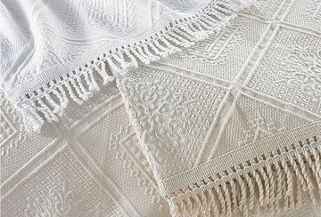 Porto bedcover king white (260x260cm) - Walton & Co 
