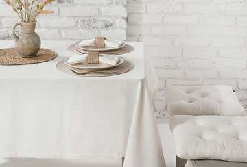 Primavera tablecloth porcelain (130x280cm) - Walton & Co 