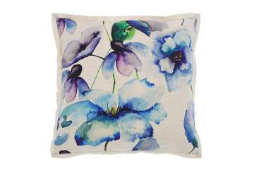 Floral cushion blue - Walton & Co 