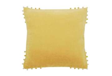 Velvet cushion ochre - Walton & Co 