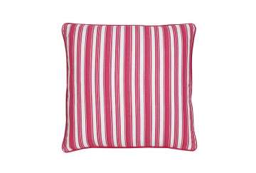 Twill Stripe cushion raspberry - Walton & Co 
