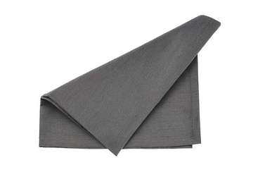 Dupion napkin charcoal (set of 4) - Walton & Co 
