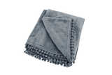 Cashmere touch fleece throw charcoal