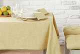 Chambray tablecloth saffron (130x230cm)