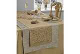 Dupion tablecloth gold (146x280cm)