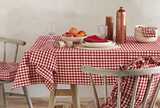 Gingham tablecloth red (130x230cm)