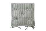 Hampton stripe seat pad with ties