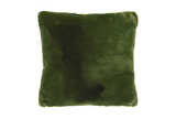 Luxe faux fur cushion olive
