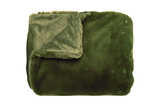 Luxe faux fur throw olive