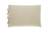 Pure linen rectangular cushion natural
