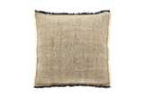 Linen and cotton cushion charcoal