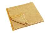 Linen and cotton throw mustard