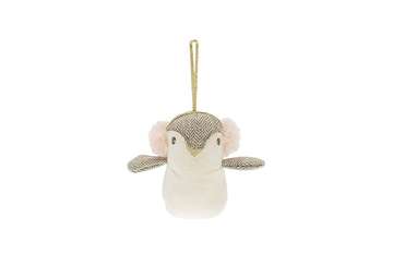 Hanging penguin with ear muffs - Walton & Co 
