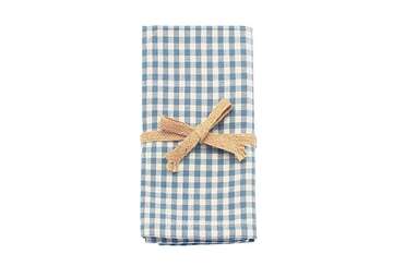 Auberge check napkin blue (set of 4) - Walton & Co 