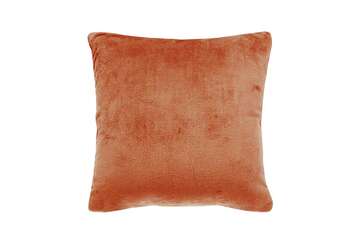 Cashmere touch fleece cushion paprika - Walton & Co 