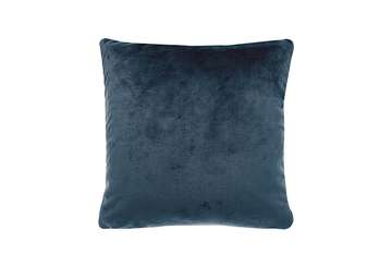 Cashmere touch fleece cushion slate blue - Walton & Co 