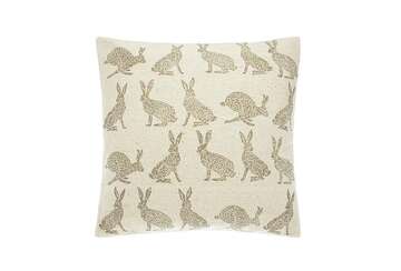 Forest hare cushion - Walton & Co 
