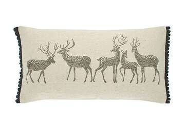 Forest stag cushion - Walton & Co 