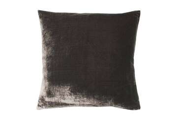 Velvet lustre cushion charcoal - Walton & Co 