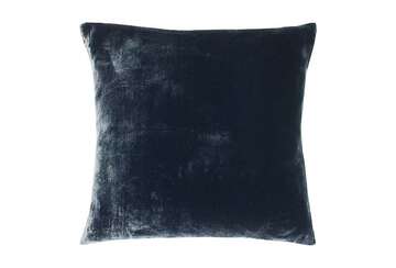 Velvet lustre cushion slate blue - Walton & Co 