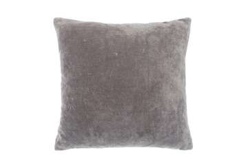 Velvet large cushion charcoal - Walton & Co 