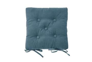Seat pad with ties slate blue - Walton & Co 