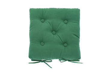 Seat pad with ties foliage green - Walton & Co 