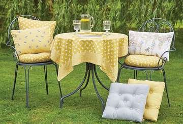 Bee tablecloth ochre (100x100cm) - Walton & Co 