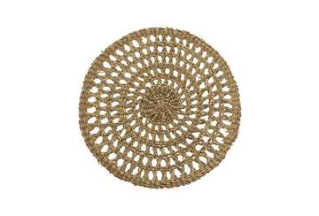 Circular decorative seagrass mat - Walton & Co 