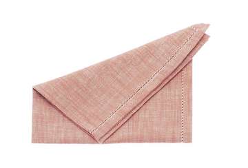 Chambray napkin terracotta blush (set of 4) - Walton & Co 