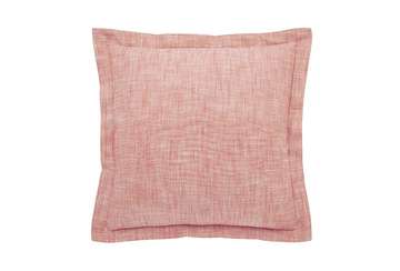 Chambray wide flange cushion terracotta blush - Walton & Co 