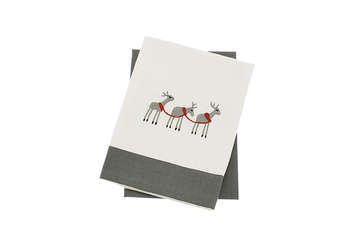 Reindeer tea towel (set of 2) - Walton & Co 