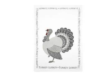 Turkey lurkey tea towel - Walton & Co 