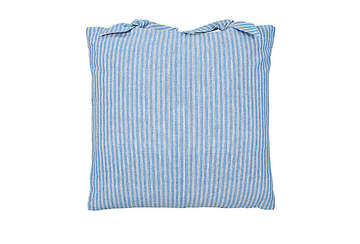 County ticking cushion cover cornish blue - Walton & Co 