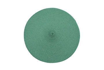 Circular ribbed placemat green - Walton & Co 