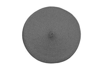 Circular ribbed placemat iron grey - Walton & Co 