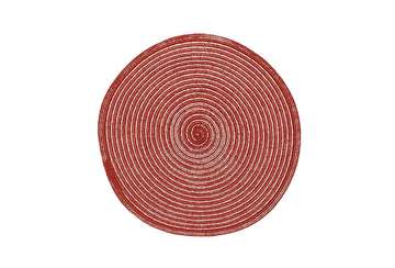 Circular lurex placemat red - Walton & Co 
