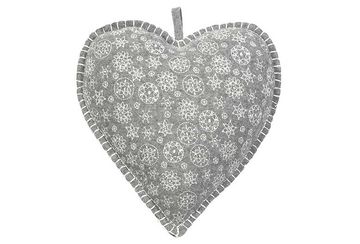 Chalet heart with emb snowflakes decoration - Walton & Co 