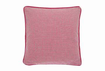 Mini gingham cushion raspberry - Walton & Co 